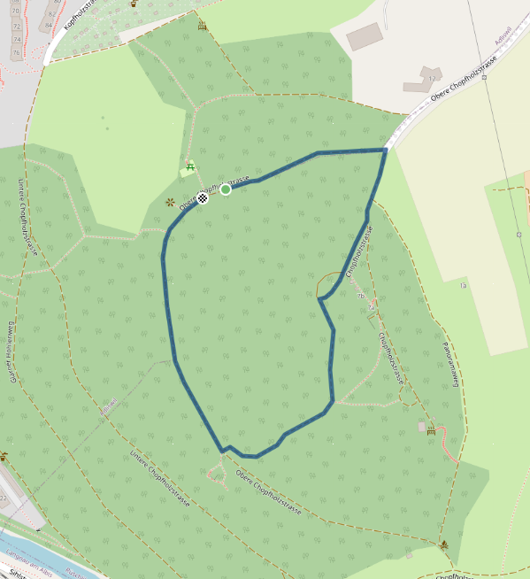 Mapa dětského závodu 1,2 km - Curych | Sokolský běh republiky