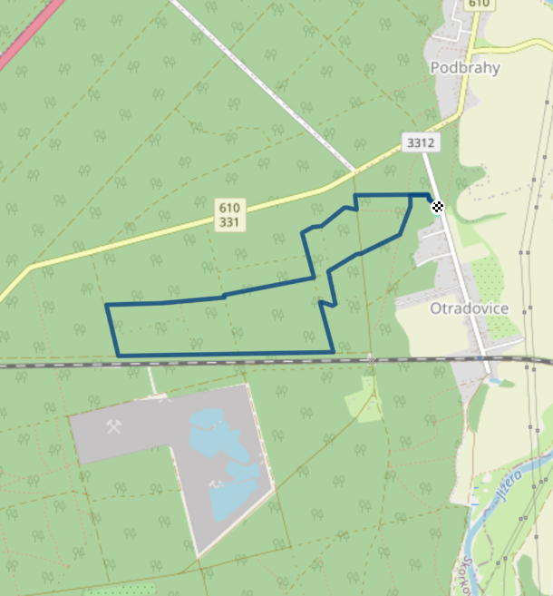 Mapa závodu 5 km - Otradovice | Sokolský běh republiky